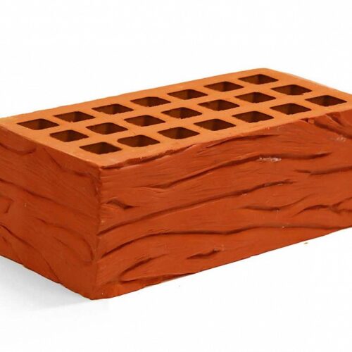 Кирпич декоративный красный М150 фактура-3