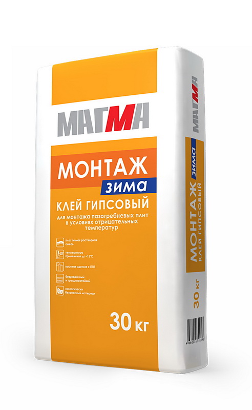 Клей гипсовый Магма «Монтаж Зима»