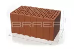 Керамические блоки BRAER Ceramic Thermo 12.4 НФ (Крупноформатный поризованный блок 44) — изображение 3