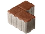 Тротуарная плитка П10-10 200×200х100 Стандарт Терракот