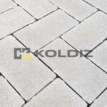 Брусчатка "Моно Белая" без фаски 100x200х60мм