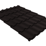 Металлочерепица Классик ("Classic") v01 0,5 PurPro RAL 9005 черный