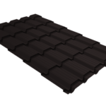 Металлочерепица "Квадро профи (Верховье)" ("Quadro Profi") v01 0,5 PurPro Matt 275 RAL 9005 черный