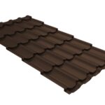 Металлочерепица "Квинта плюс" ("Kvinta plus") 0,5 Satin Matt TX RAL 8017 шоколад