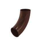 Колено сливное Aquasystem D100 мм, GreenCoat Pural BT, RAL 8017 (коричневый)