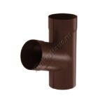 Тройник Aquasystem D90 мм, GreenCoat Pural BT matt, RAL 8017 (коричневый)