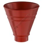 Воронка водосборная круглая Aquasystem D100 мм, GreenCoat Pural BT, RR 29 (красный)