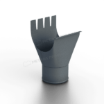 Воронка выпускная МЕТАЛЛ ПРОФИЛЬ  Freeze D125/100 Grey