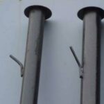 Столб Д-51 для  забора круглый с крюком